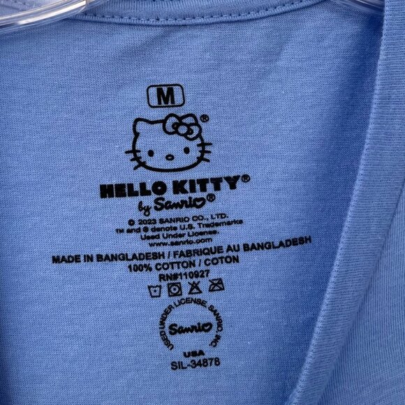 NWOT Hello Kitty by Sanrio Graphic Official Tee M Blue - Picture 3 of 7